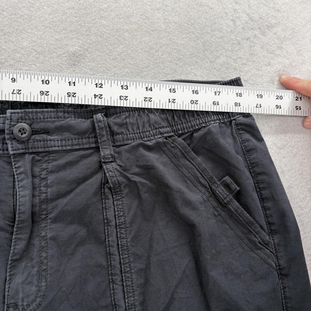 American Eagle Baggy Jogger Cargo Pants Womens 16 Gray Stretch Twill Casual Y2K - Picture 6 of 11